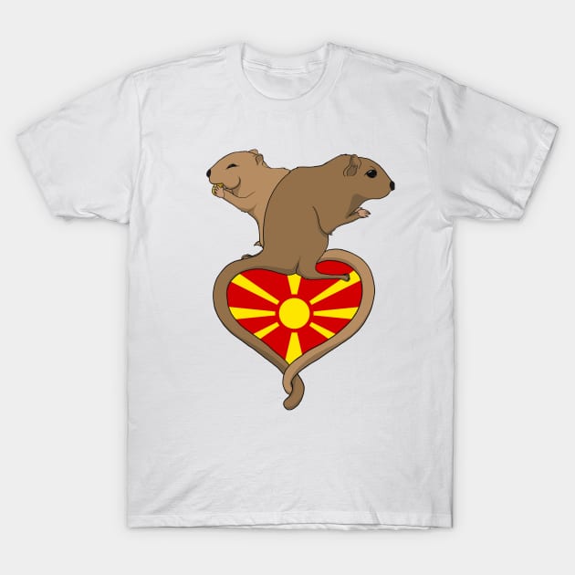 Gerbil Macedonia (light) T-Shirt by RampArt